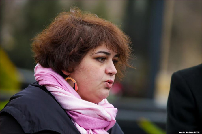 Арестованная в Азербайджане журналистка Хадиджа Исмайлова 