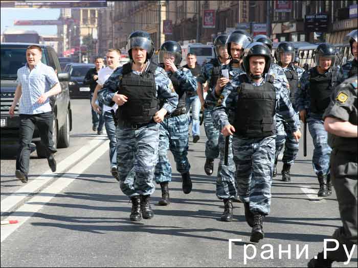 Разгон митинга оппозиции в Москве