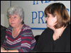 Слева направо: Каринна Москаленко, Виолетта Волкова. Фото Веры Васильевой, HRO.org